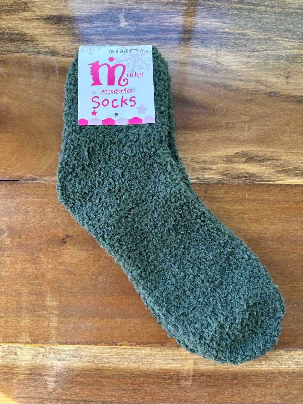 Fuzzy Women's Socks — Green
